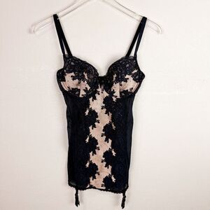 Victorias Secret 34D Lace Corset Slip Lingerie Dress Y2K Vintage Very Sexy